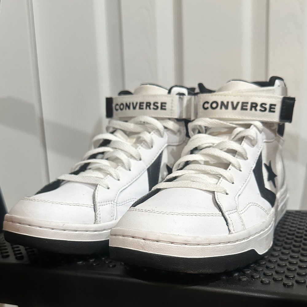 Converse Kids High-Top Sneakers - White and Black
